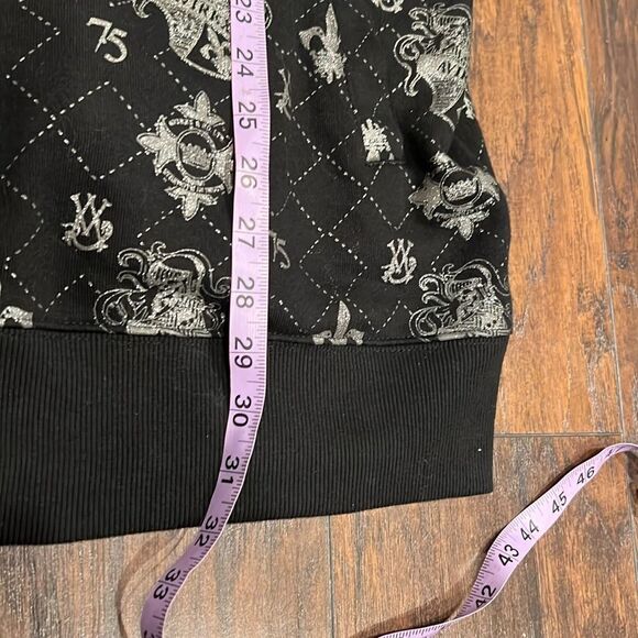 VTG Avirex all over print silver logo full zip sweatshirt size XL rare in EUC - Picture 12 of 14